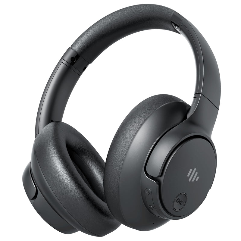 [AUSTRALIA] - Active Noise Cancelling Headphones,Wireless Over Ear Bluetooth Headphones with Microphone, Transparency Mode, 70H Play Time, Hi-Res Audio,(Deep Bass,) Lightweight Design, Bluetooth 5.3-Black 