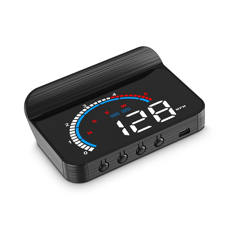 [AUSTRALIA] - Heads Up Display for Cars Windshield Projection M13, OBD2+GPS Car GPS Speedometer Display Speed, Fuel Consumption, Water Temperature and Multiple Alarm Functions Suitable for All Cars m13plus 