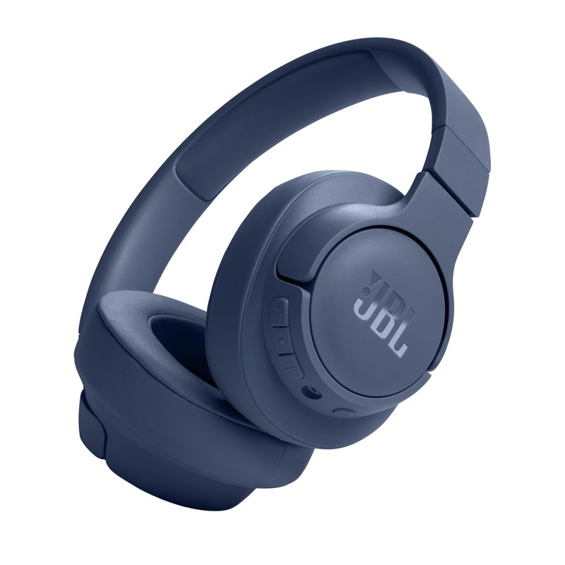 JBL Tune 720BT - Wireless Over-Ear Headphones - Blue | JBL Pure Bass Sound, Wireless Bluetooth 53 technology, Customize your listening experience, Hands-free calls with Voice Aware