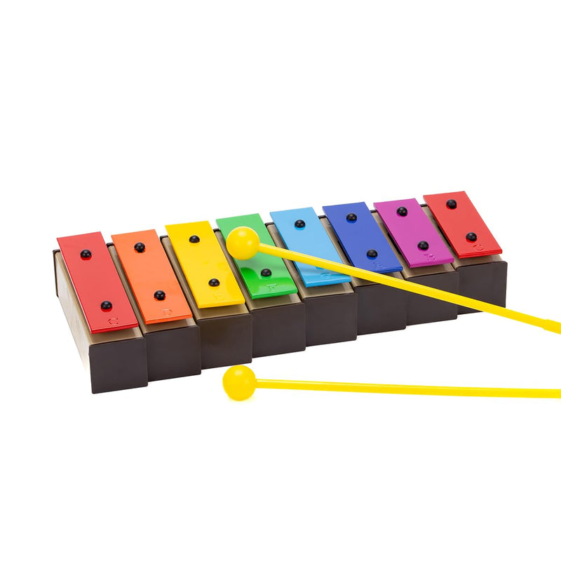 [AUSTRALIA] - 8 Notes Xylophone Glockenspiel for Kids and Toddlers, Colorful Resonator Bells with Great Sounds, Educational Preschool Music Learning for Children 