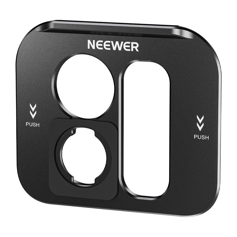 [AUSTRALIA] - NEEWER T Series Lens Backplate for iPhone 15 Pro and iPhone 15 Pro Max Phone Cage (PA023 & PA024), Quick Release Phone Lens Mount Adapter Compatible with Moment T Series Mobile Lenses, PA034 