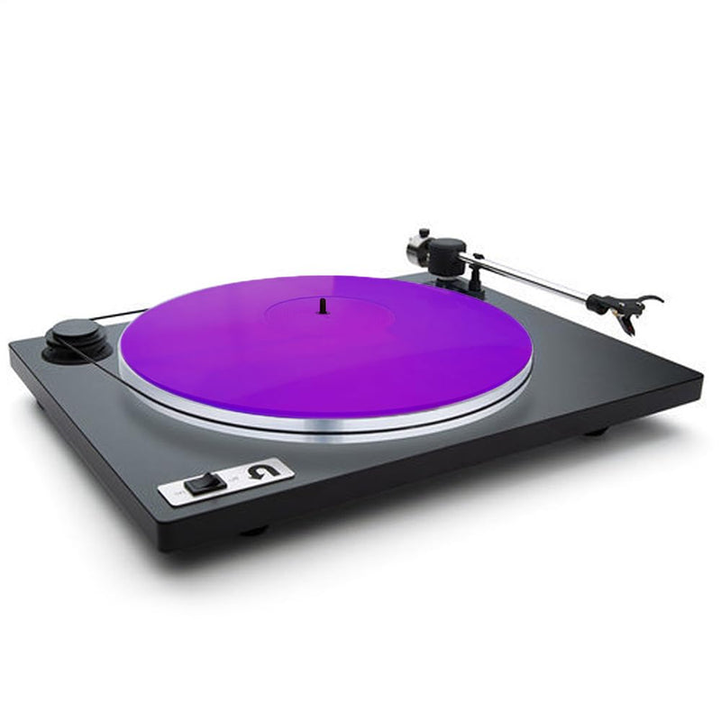 Turntable Mat, Acrylic Turntable Mat for Vinyl LP Record Players, 2.7mm Thick for Better Sound Support on Record Players, Provides Antistatic and Tighter bass, Turntable Platter (Purple) Purple