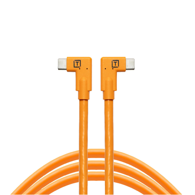 TetherPro USB-C to USB-C, 5Gbps Gen 1 | Right Angle to Right Angle | Fast Reliable Data Transfer | For Photographers & Digital Techs | 1-Year Cable Warranty