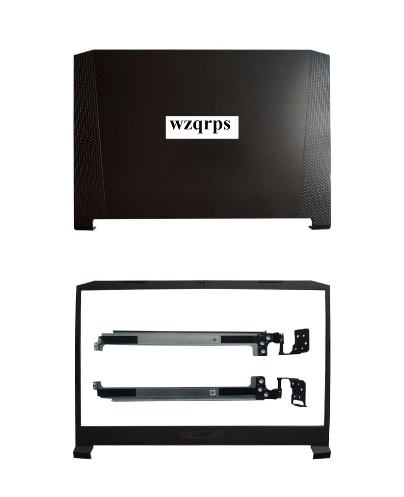 Replacement Laptop LCD Cover Back Rear Top Lid with Front Bezel Hinges for Acer Nitro 5 AN515-54 55 AN515-56 57 44 AN515-45 60.QBAN2.002 AP3AT000210 FA2K1000200 Black