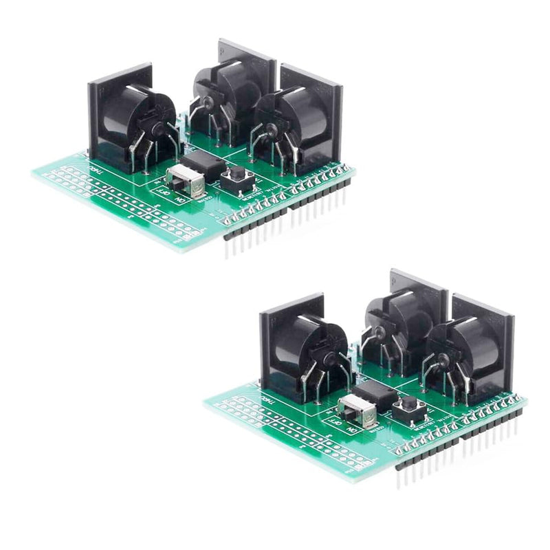 [AUSTRALIA] - 2pcs MIDI Shield Board for R3 AVI PIC Digital Interface Adapter with MIDI IN/OUT/THRU Ports and RUN/PGM Switch 