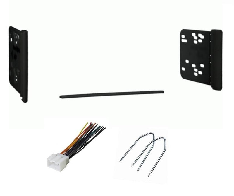 Generic Double Din Car Stereo Radio Install Dash Kit, Wire Harness, and Removal Tool -Made for Ford: 1999-2004 F-250/F-350/F-450/F-550, 2000-2010 F-650/F-750 -No Factory External/Premium Amp Vehicles