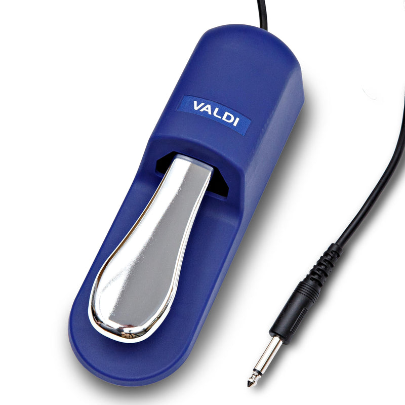 [AUSTRALIA] - VALDI BP-3 Sustain Pedal - Universal Pedal for Keyboard Piano, Digital Pianos, MIDI Keyboards & Synths - Conversion Switch for All Brands - 1/4'' Jack, Anti-Slip Design, Extended Cable (BULE) BULE 