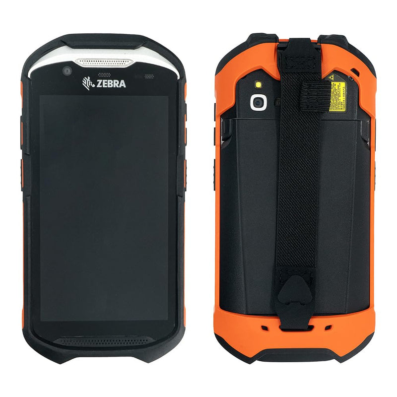 [AUSTRALIA] - SUNELL Protective Case Rugged Cover with Handstrap for Zebra TC52AX Handheld Barcode Scanner Mobile Computer, Orange Boot and Nylon Hand Strap for Extra Protection (SG-TC52AX-LORGB-01) 