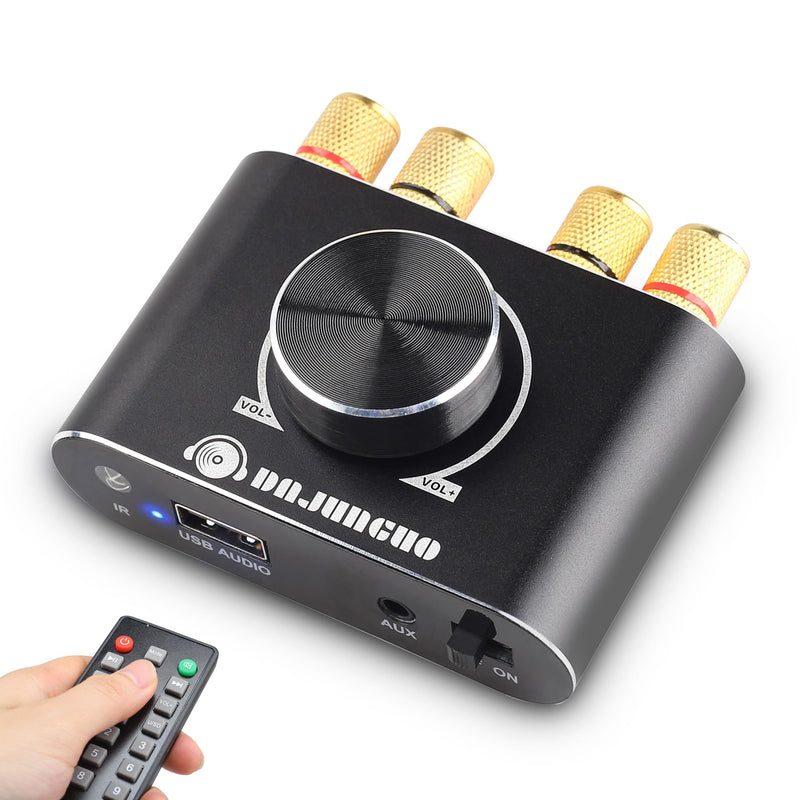 X50H Bluetooth Amplifier 50W+50W Power Output with Remote Control, 2.0 stereo Bluetooth amplifier, Using TPA3116D2 HiFi Amplifier Chip, (includes a 19V4.74A DC power adapter) X50H(50W+50W)