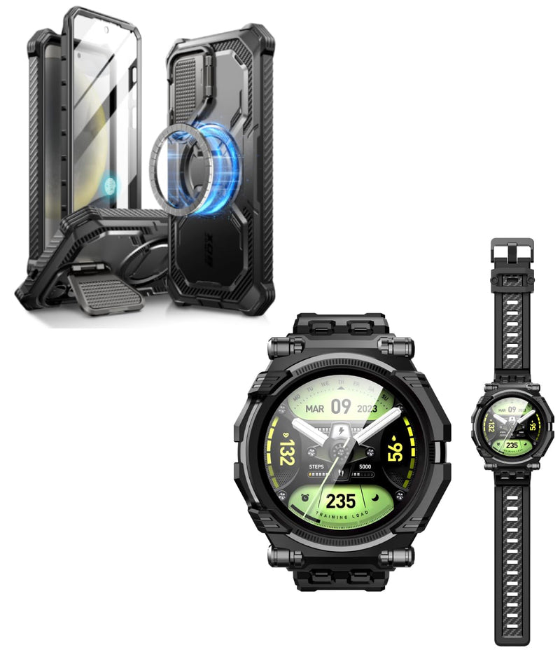 i-Blason Armorbox for Samsung Galaxy S24 Case & Galaxy Watch Band 6 Classic [47mm]