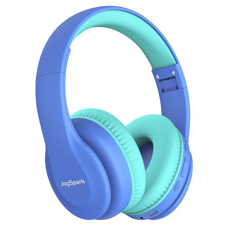 [AUSTRALIA] - Kids Bluetooth Headphones, Lightweight Kids Wireless Headphones for Kids, 85/94dB Volume Limited, 60 Hours Playtime, Bluetooth 5.3, Over-Ear Toddler Headphones with Built-in Mic-Blue Blue 