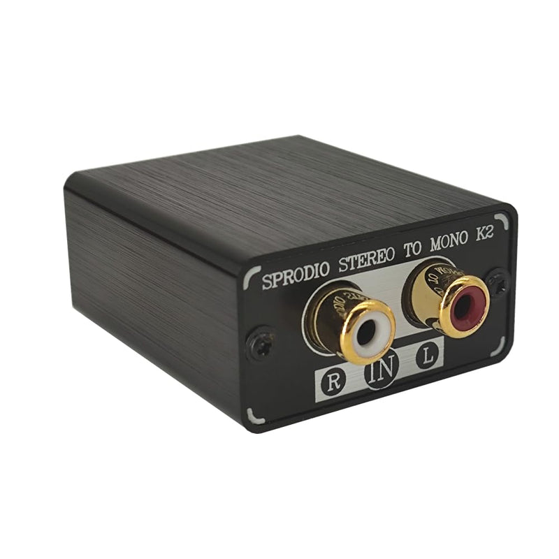 [AUSTRALIA] - SPRODIO Single Stereo to Dual Mono Audio Converter Mono Out，RCA L/R Audio Adapter Stereo to Mono summing K2 
