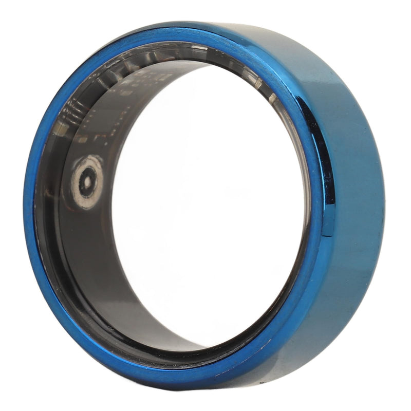Smart Ring Health, Health Ring to Monitor Fitness Pedometer Sleep Data, Remotely Take Photo, IP68 Smart Health Ring for Men Women, Blue (10)