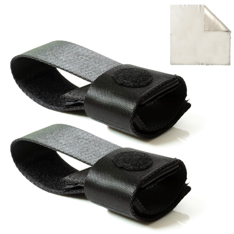 Sherfire Euphonium/Baritone Support Hand Straps - 2 Pack, Adjustable, Ergonomic Design - Includes Microfiber Cleaning Cloth