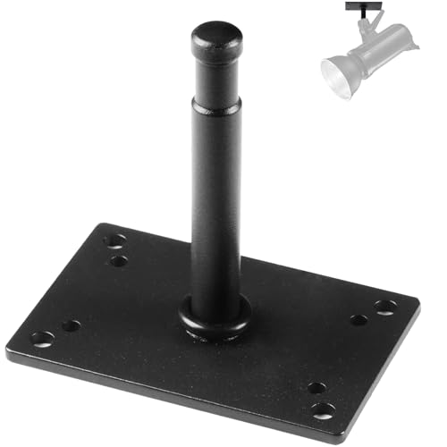 Studio Baby Pin Plate Wall Ceiling Mount,5.9" Mini Lighting Wall Holder with 5/8" Stud for Photo Studio Light Stand Flash Accessories… Black 5.9 inch