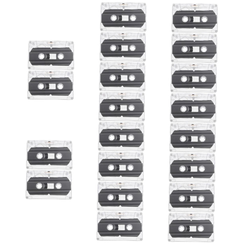 Mikikit 20 Pcs Audio Tape Blank Cassette Tape for Mixtape Cassette Tape Tapes for Recording 30 Minute Cassettes 30 Min Recording Time Tapes Standard Size Cassettes Low Noise Tape