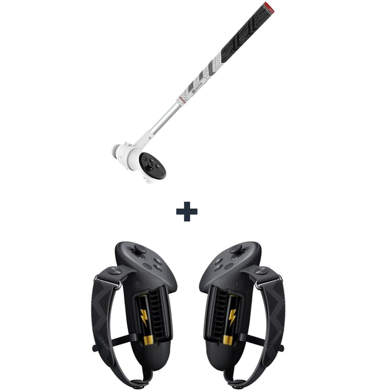 AMVR Upgraded Controller Grips Cover and Golf Club Attachment Compatible with Meta/Oculus Quest 3 Accessories