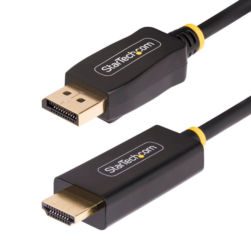 [AUSTRALIA] - StarTech.com 6.6ft (2m) DisplayPort to HDMI Adapter Cable, 4K 60Hz with HDR, DP to HDMI 2.0b Cable, Active Video Converter 