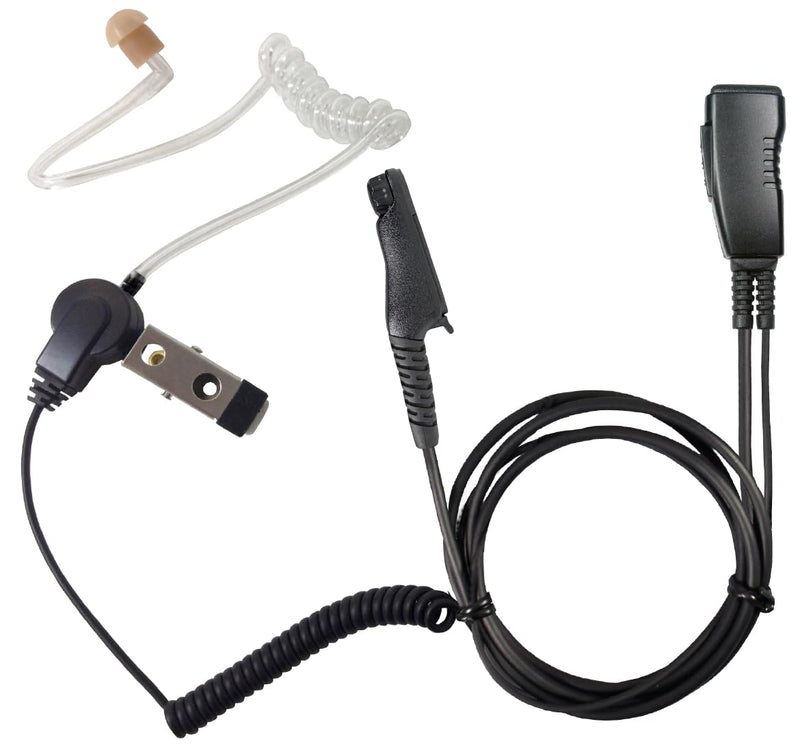 PRYME® LMC-1AT-M20 Commercial Series Lapel Mic Surveillance Style Earphone with M20 connector - Fits: MotoTRBO ION and R7.