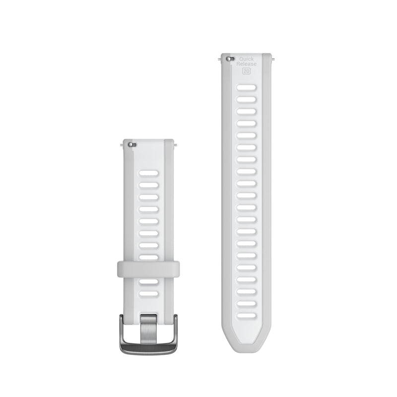 Garmin - Quick Release 20 mm Silicone Band Mist Grey/Whitestone 010-11251-AH