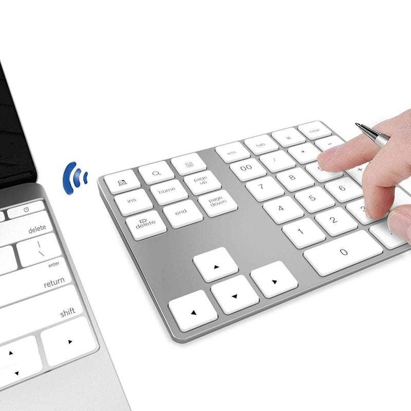 JOYEKY Wireless Number Pad Bluetooth Numeric Keypad for Laptop | Number Pad for Laptop,USB-C Rechargeable,34-Keys Bluetooth Numeric Keypad