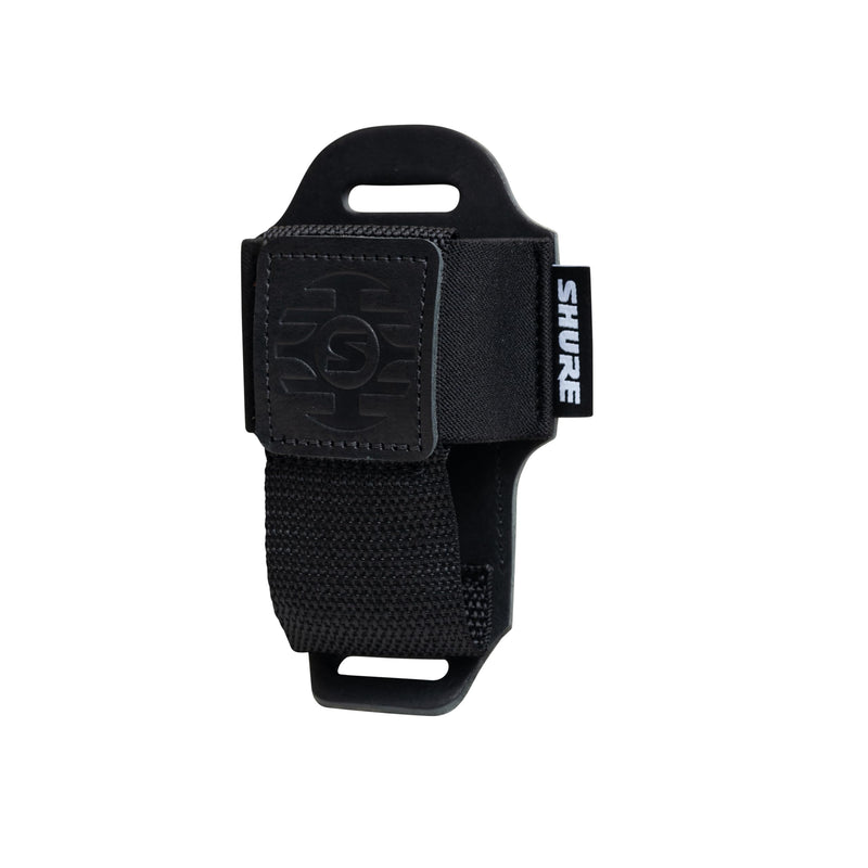 Shure by Gator Premium Black Leather Wireless Bodypack Transmitter Pouch; (SH-BODYPACK-PBK-L)