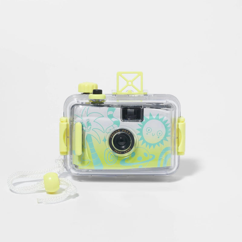 SUNNYLiFE Kids Underwater Camera with Detachable Waterproof Case - Retro 35mm Film Camera, Focus-Free, Easy Load, Wrist Strap - Ideal for Pool & Beach | The Sea Kids Multi