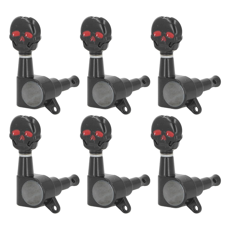[AUSTRALIA] - Skull Guitar Tuning Pegs, Metal Machine Heads Tuners, Electric Acoustic Guitar Tuners, Replacement Parts for Guitar Repair & Maintenance 
