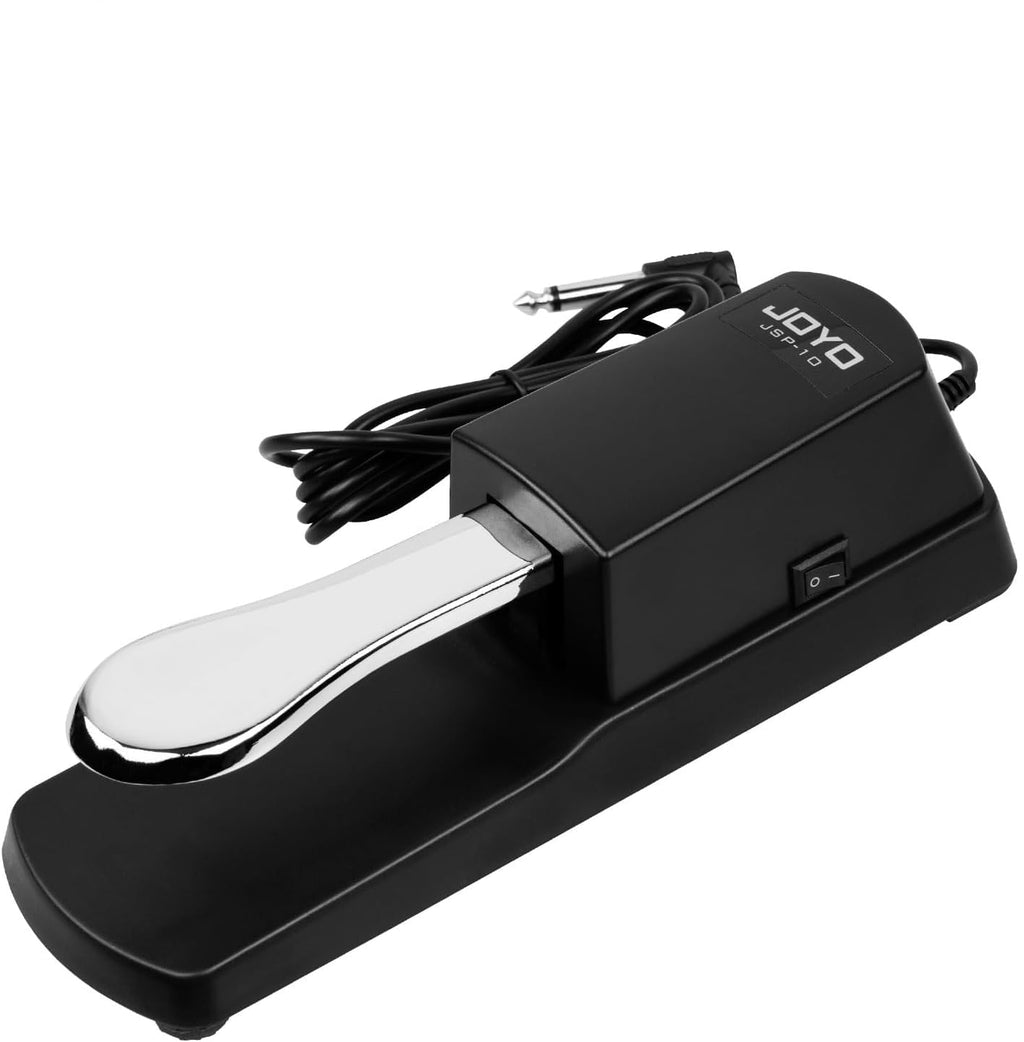 JOYO Sustain Pedal for Keyboard Universal Piano Foot Pedal Controller With Polarity Switch for Electronic Keyboard, Digital Pianos, MIDI and Synthesizer (SP-10)