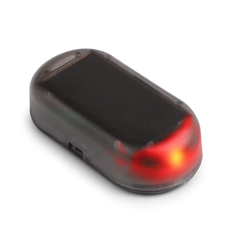 [AUSTRALIA] - Solar Car Alarm LED Light, 1Pack Anti-Theft LED Flashing Security Light Car Security Anti Theft Device Red Light Self-Adhesive Fake Lamp 