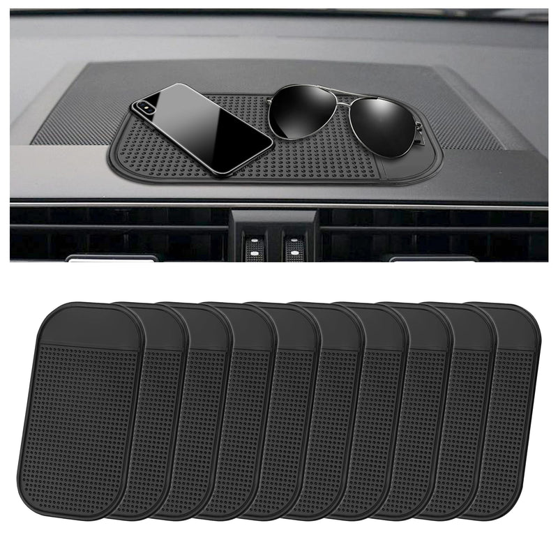 10PCS Sticky Pad for Car Dashboard,Non Slip Dash Pad Dashboard Mat for Phones,Keys,Coins,PU Silicone Dashboard Sticky Pad Car Organizer Car Accessories for Most Cars