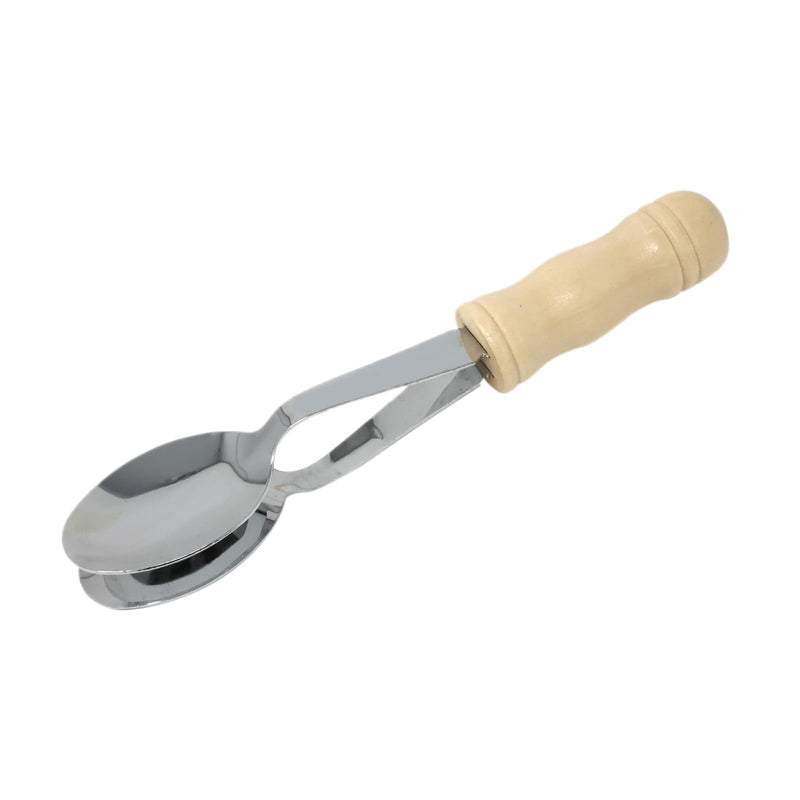 [AUSTRALIA] - yueton 1PCS Music Spoon Rural Percussion Instruments Music Spoon Soundboard Metal Spoon for Folk Percussion Instruments Music Enlightenment 