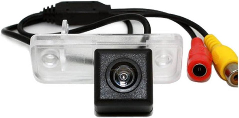 HD Rear View Backup Camera Night Vision License Plate Reversing Camera Replacement for Mercedes-Benz C/CLS Klasse C219 W219/T-model S203/W203/W211/S211 Kombi Limousine(No.1) No.1=size 25*65mm Down Round Edge