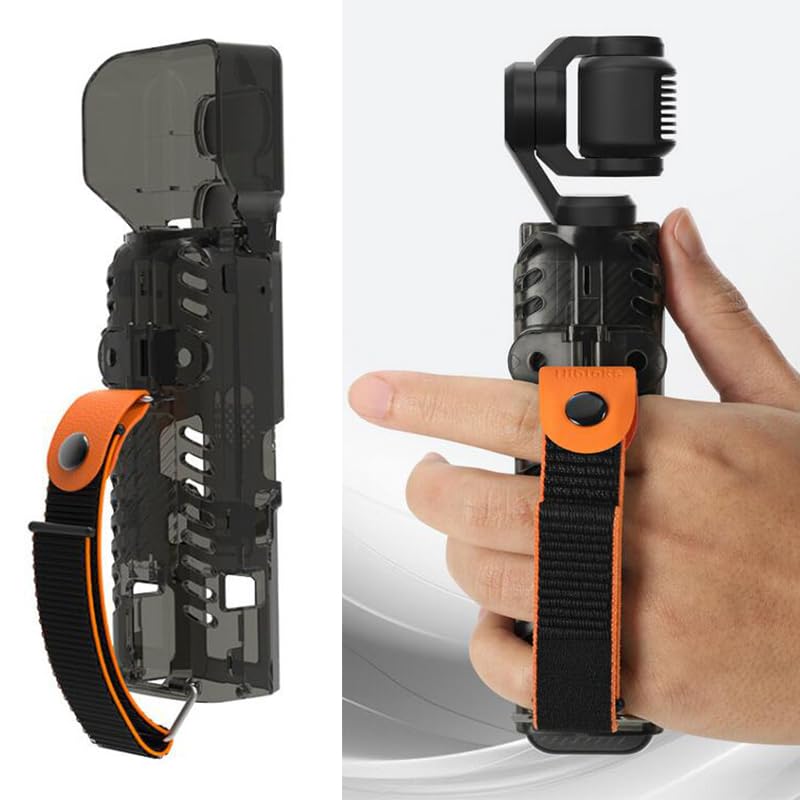 Protective Case Set For DJI Osmo Pocket 3,Protective case+gimbal transparent protective cover+safety cord,impact-proof All-around protection for gimbal, lens and screen