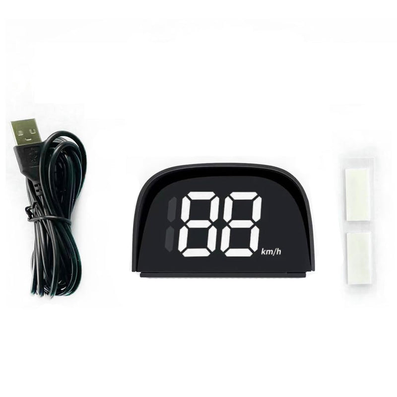 [AUSTRALIA] - GoolRC Digital GPS Speedometer for Car, Kilometers/Miles Car Global Position System Speedometer Digital Display Speed Car HeadUp Display, White miles 