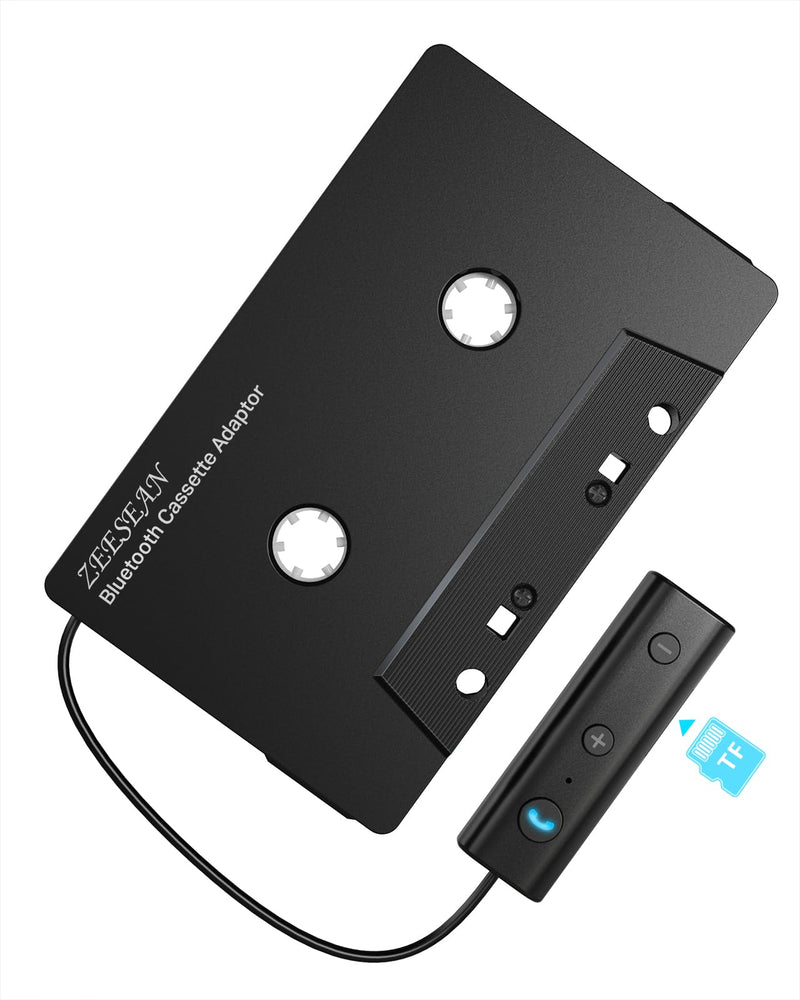 [AUSTRALIA] - Car Bluetooth 5.1 Cassette Adapter Support TF Card, Wireless Cassette Aux Adapter, Car Audio Bluetooth Receiver, Tape Player Adapter for Vehicle 