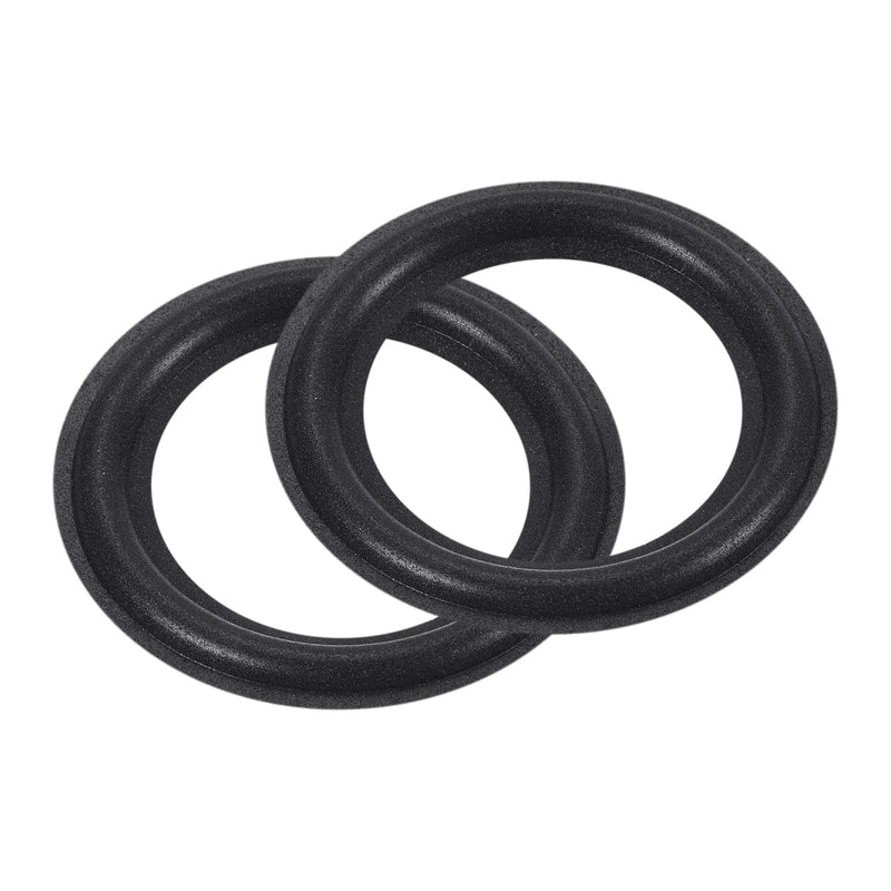 MECCANIXITY Rubber Speaker Foam Edge Surround Rings 3 Inch 47mmx75mm Perforated Subwoofer Rings Replacement Parts for Speaker Repair or DIY Black 2 Pcs