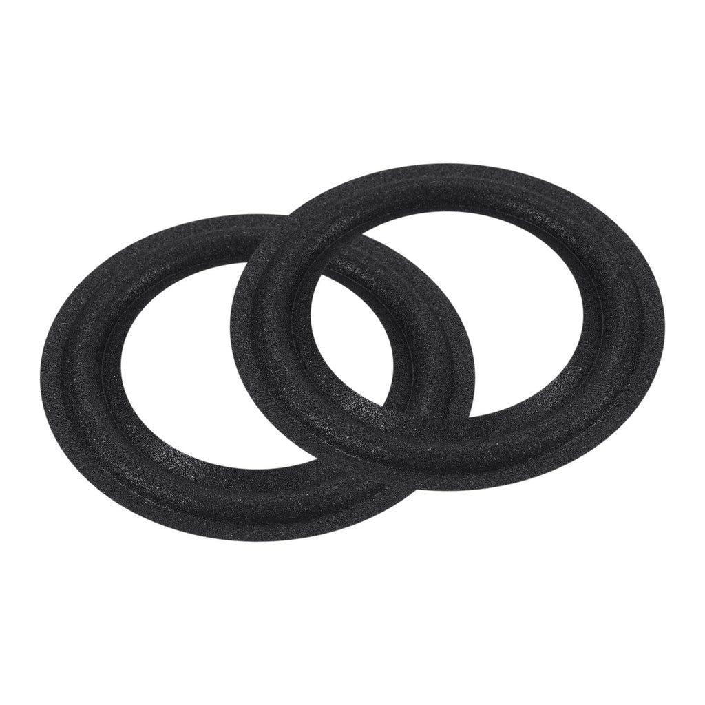 MECCANIXITY Rubber Speaker Foam Edge Surround Rings 3 Inch 47mm x 75mm Perforated Subwoofer Rings Replacement Parts for Speaker Repair or DIY Black 2 Pcs