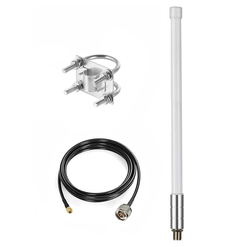 1090MHz 978MHz Dual Band ADS-B Antenna Flightaware Outdoor 5dBi Fiberglass Antenna with 10ft Extension SMA Cable, Increase Catching Distance and Number, Eifagur