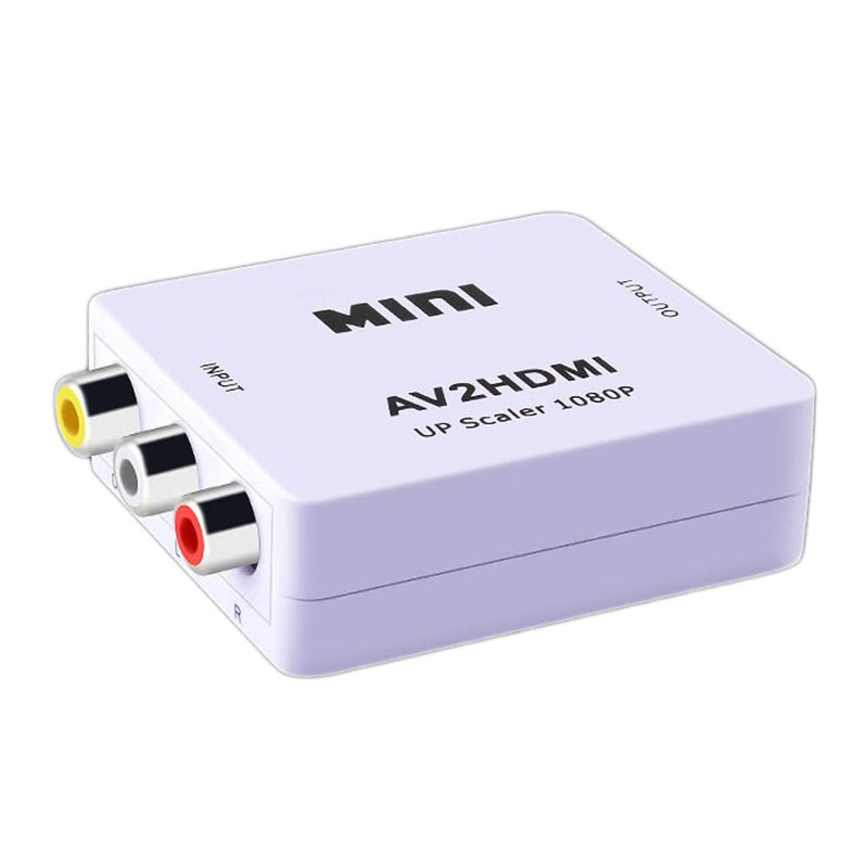 [AUSTRALIA] - Mini RCA to HDMI HD Converter,AV to HDMI RCA Composite CVBS Video Audio Converter Adapter Support PAL,NTSC for PC/TV/Xbox/PS2/Wii NES/SNES/N64/VHS/VCR/DVD 