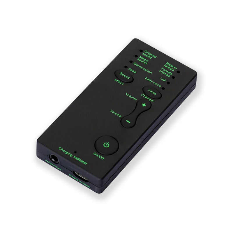 Mini Portable Voice Changer, Handheld Microphone Voice Modulator Disguiser with 8 Sound Effects, Live Broadcast Voice Gaming Recording for Mobile Phone Computer PS4 PS5 Xbox One Games Streaming M1