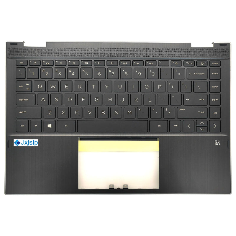 Palmrest with Keyboard for HP Pavilion x360 14-DW 14T-DW | Upper Case Top Cover Replacement,Keyboard Assembly,Gray,P/N L96526-001/L96524-001/6070B1744903
