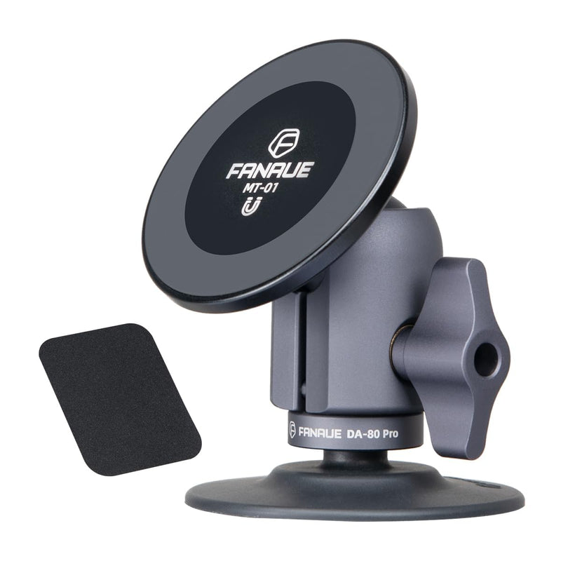FANAUE SC‑03T Magnetic Car Phone Holder, Compatible with RAM Mounts B Size 1" Ball Head for 4.7‑7.5" Smartphones