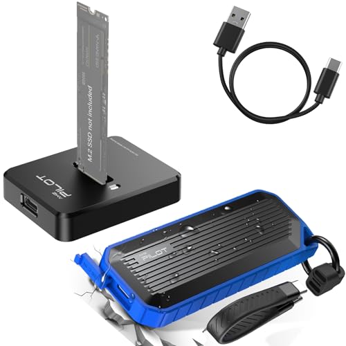 M.2 Dock + M.2 SSD Enclosure NVMe SATA Reader - SD03 Square+C36