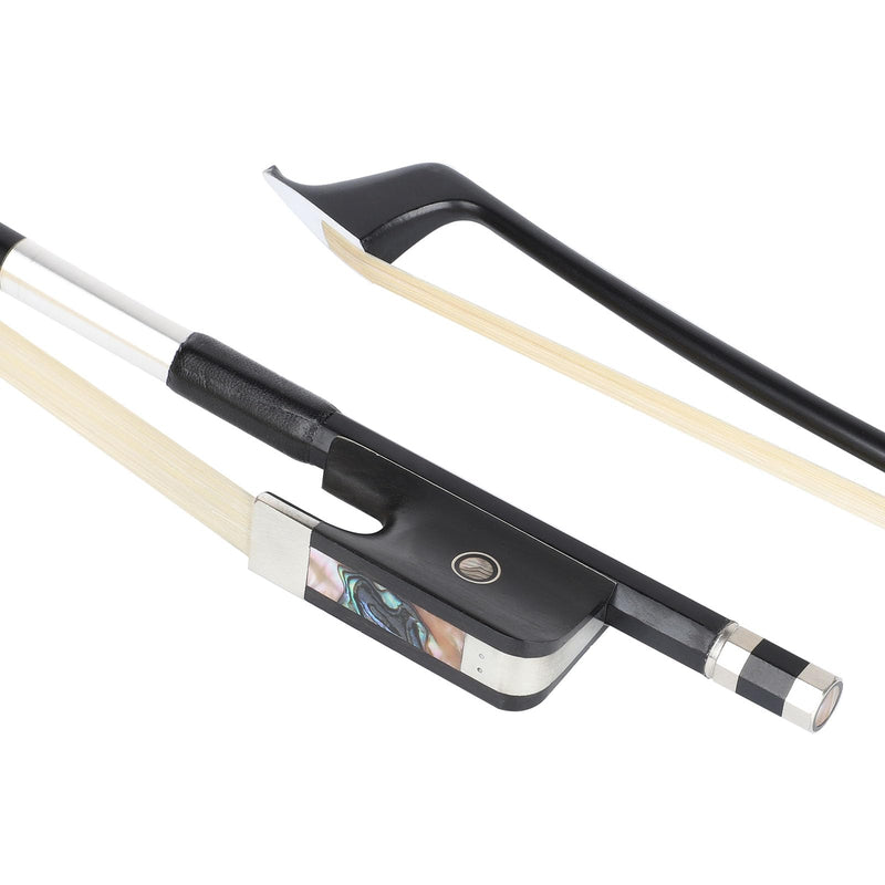 LIEKE Carbon Fiber Upright Bass Bow 4/4 Size French Model Double Bass Bow