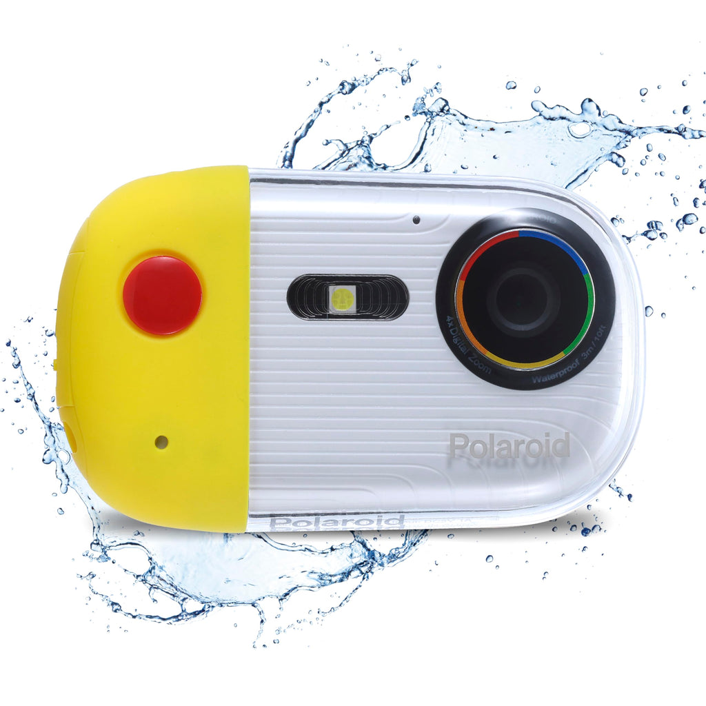 Polaroid Underwater Camera 18mp 4K UHD, Polaroid Waterproof Camera for Snorkeling and Diving with LCD Display, USB Rechargeable Digital Polaroid Camera for Videos and Photos Yellow