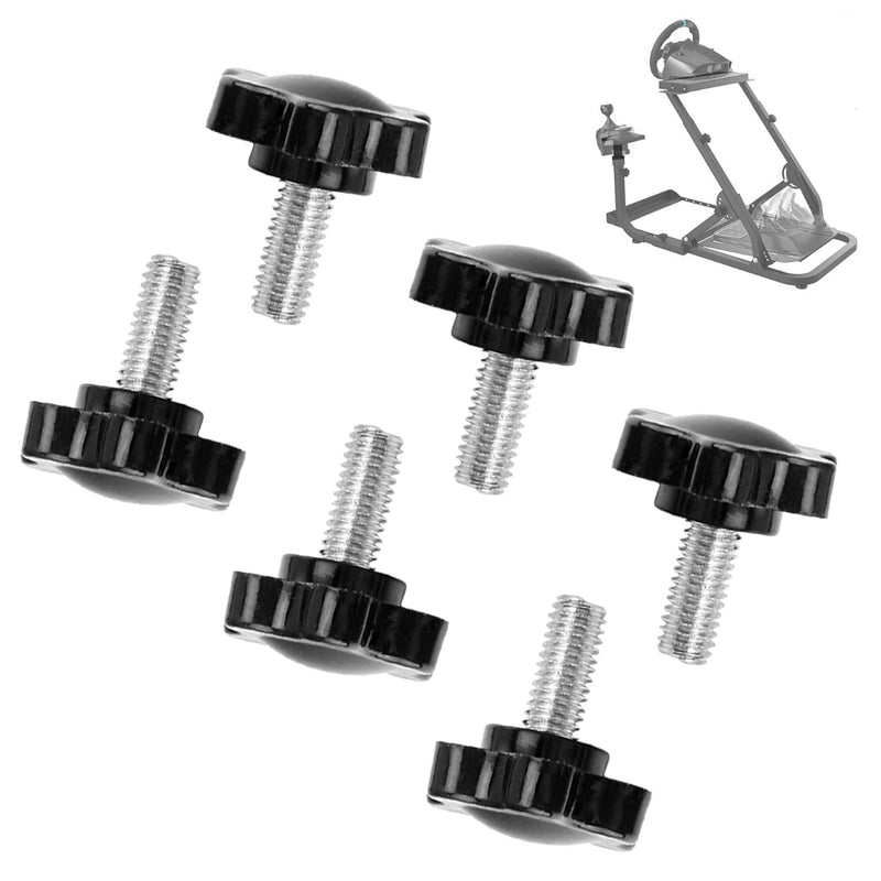 (6 Pack) Pedal Fixed Screws/Steering Pedal Fixed Screw for Logitech G25 G27 G29 G920 G923 Pedal Bracket, M6 x 14MM - Used to Secure The Pedal Base for Added Stability
