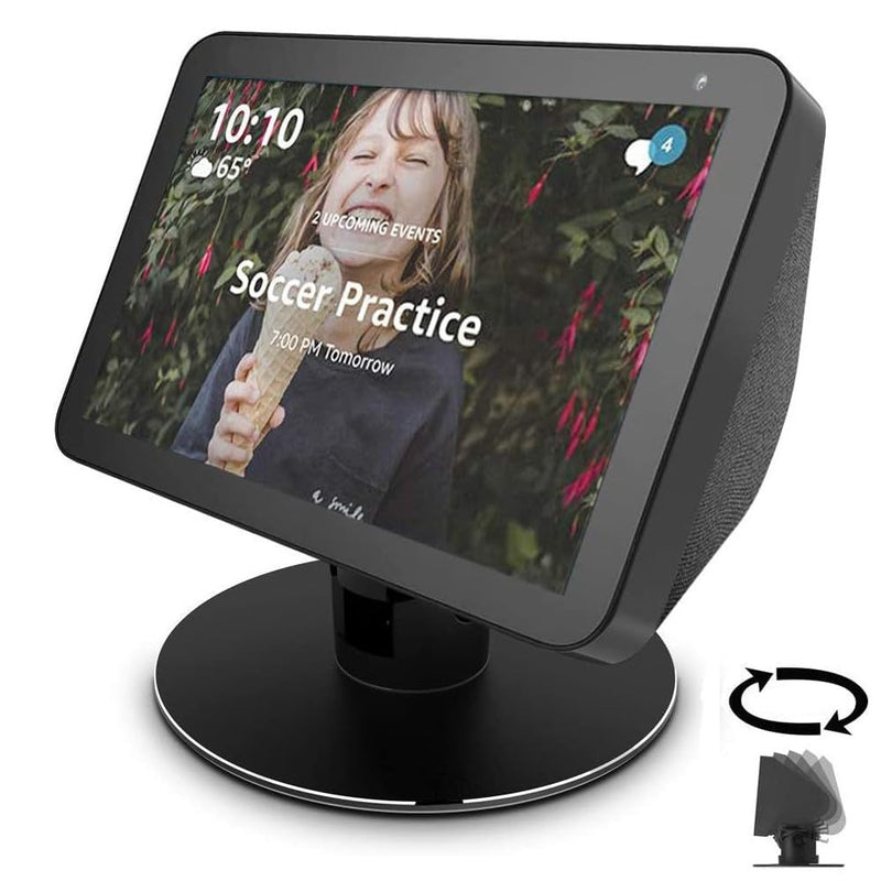 [AUSTRALIA] - Adjustable Stand only for Echo Show 8 / Echo Show 8 (2nd Gen), Tilt + Swivel Stand，Aluminum Stand with 8 Magnets Black 12-01SX 