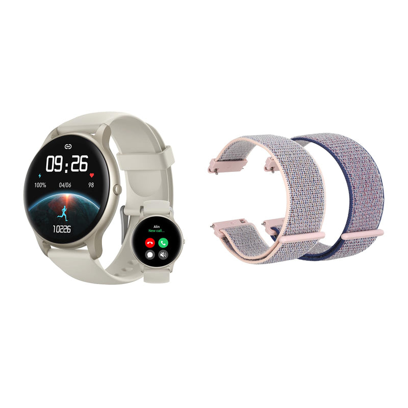 Parsonver PS01SL Smart Watch with Bluetooth Call Bundle with PSWB1G 22mm Watch Band