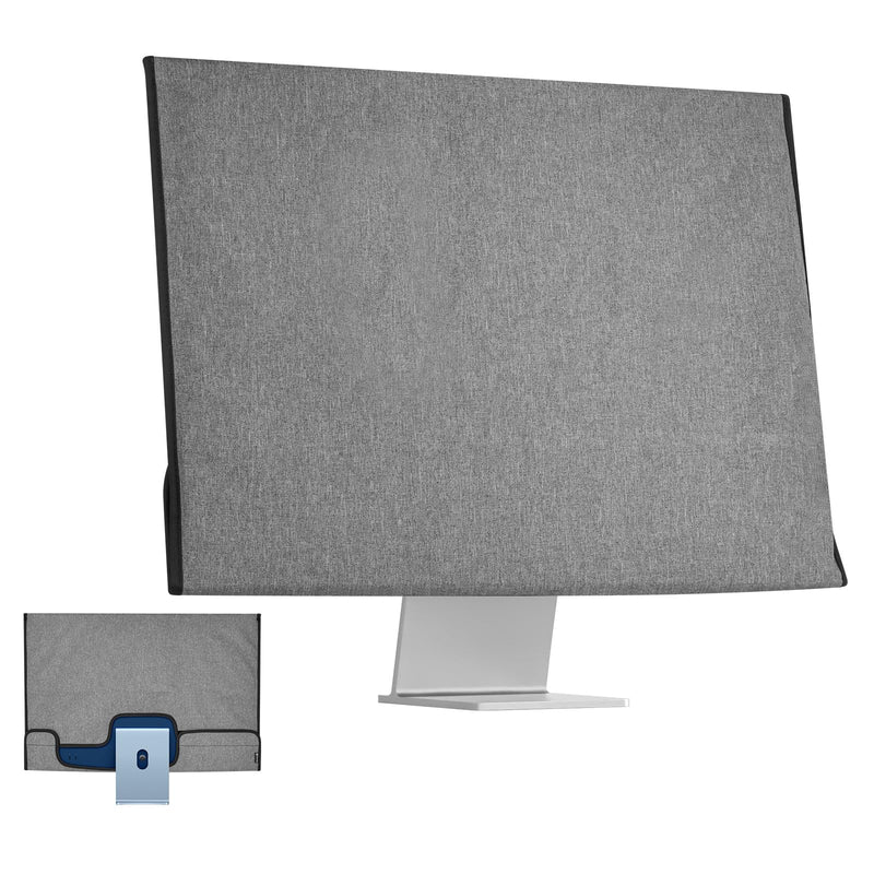 Monitor Dust Cover Compatible with iMac 24 inch 2021/2023/2024 | Oxford Fabric Protective Sleeve, Full Screen Coverage, Dustproof Anti-Scratch for iMac 24" All in one Desktop Computer, Gray
